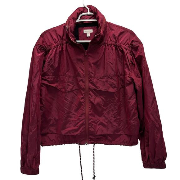 Garnet Hill Any-Day Lightweight Jacket Maroon XS - Picture 1 of 12